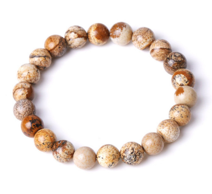 Пейзажна яшма браслет