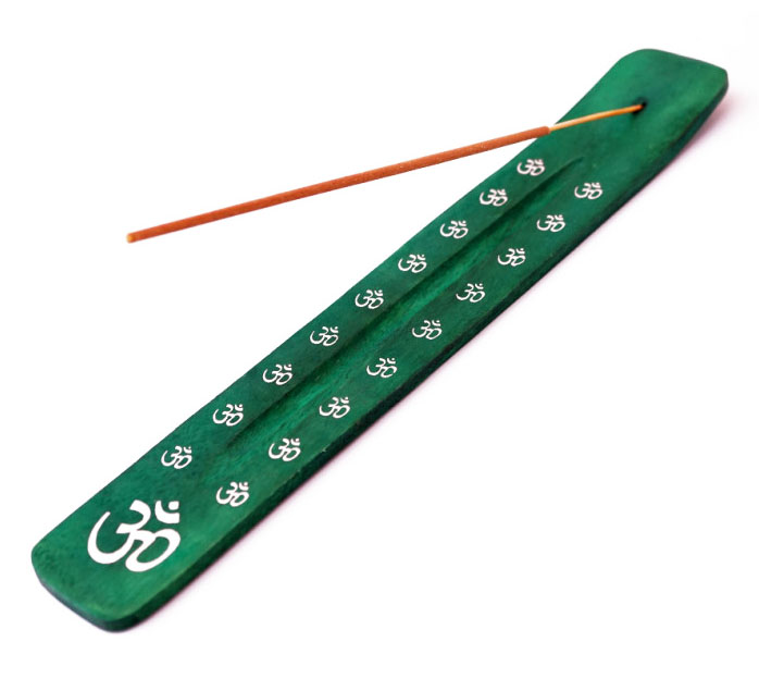 Зелена підставка для пахощів Зелена підставка для пахощів