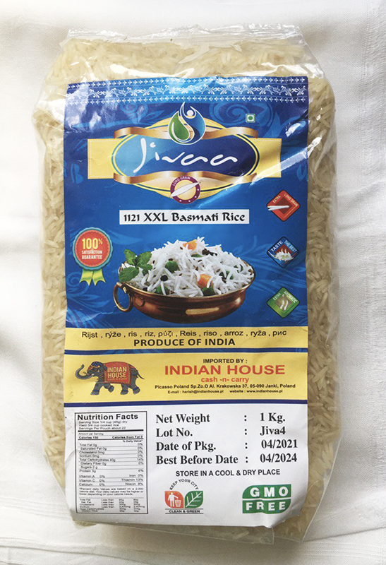 Basmati рис Jivaa XXL (непропарений) Basmati рис Jivaa XXL (непропарений)