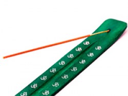 Зелена підставка для пахощів 