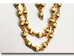 Намисто Туласі. Фарбування під золото